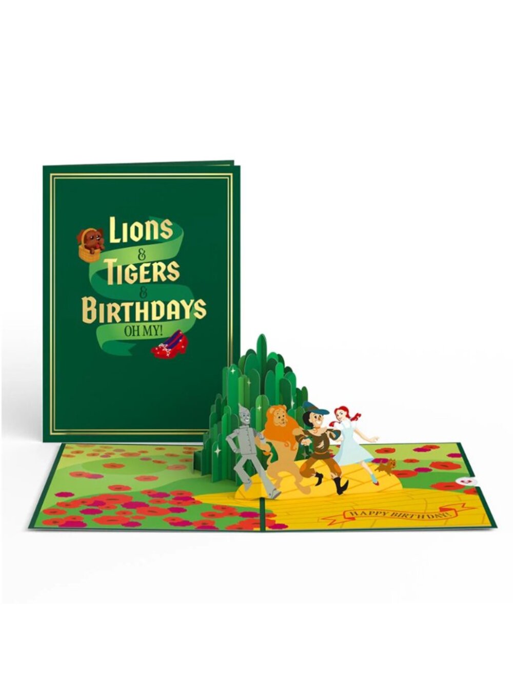 The Wizard of Oz Lions & Tigers Birthday Pop-Up Card